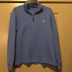 Polo Ralph Lauren men’s half-zip. Light blue!